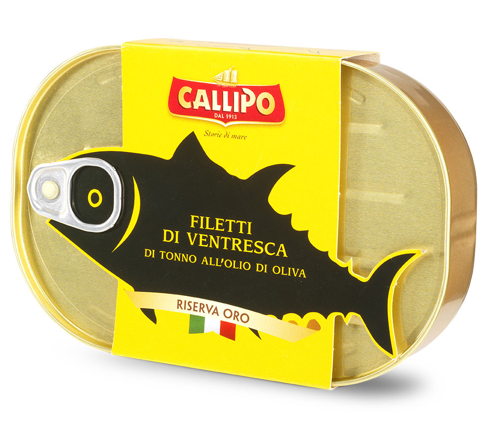 Filetti Ventresca di Tonno Yellowfin g.320 All'Olio Di Oliva