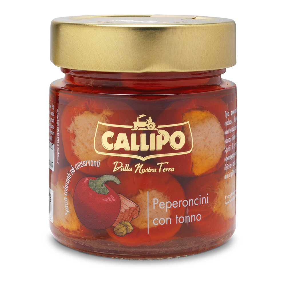 Peperoncini ripieni al tonno g.225