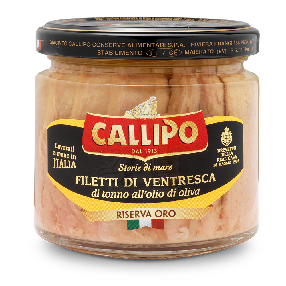 Filetti di Ventresca di Tonno Yellowfin g.200 All'Olio Di Oliva