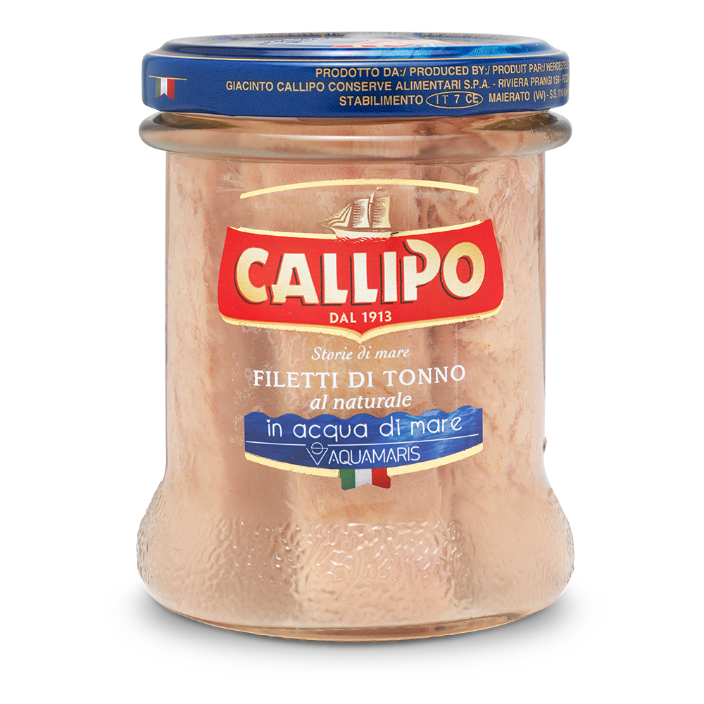 Filetti di Tonno g.170 al Naturale in acqua di mare Aquamaris