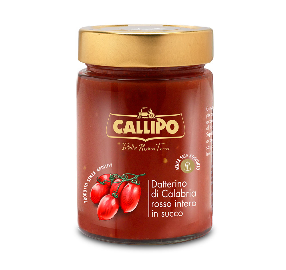 Datterino di Calabria rosso intero in succo g.320