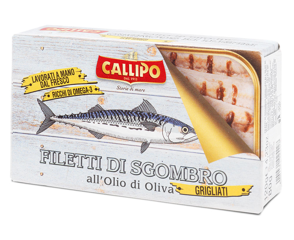 Filetti Di Sgombro Grigliati g.120 All'Olio Di Oliva
